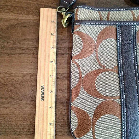 Coach Brown and Tan Crossbody Bag - Picture 3 of 12